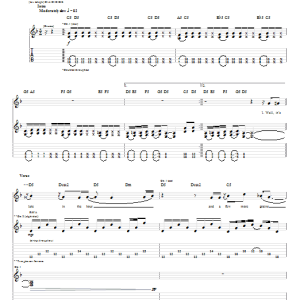 Audioslave Shape Of Things To Come Musik Noten - Guitar Tab - 57839-0