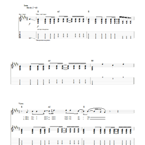 Audioslave The Curse Musik Noten - Guitar Tab - 52496-0