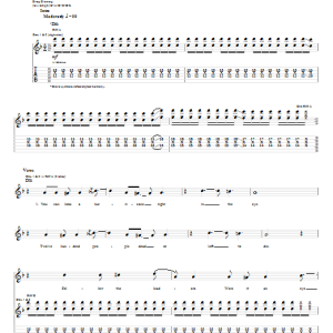 Audioslave Wide Awake Musik Noten - Guitar Tab - 57843-0