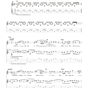Audioslave Yesterday To Tomorrow Musik Noten - Guitar Tab - 52495-0
