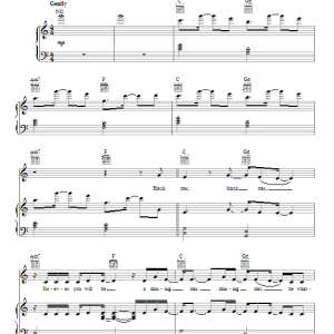 Avril Lavigne Black Star Musik Noten - Piano, Vocal & Guitar Chords - 86168-0