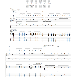 Avril Lavigne Fall To Pieces Musik Noten - Guitar Tab - 29891-0
