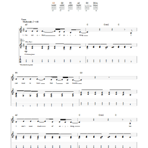 Avril Lavigne How Does It Feel Musik Noten - Guitar Tab - 29885-0