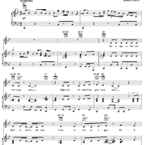 Babbie Mason Holy Spirit, You Are Welcome Here Musik Noten - Piano, Vocal & Guitar Chords - 52684-0