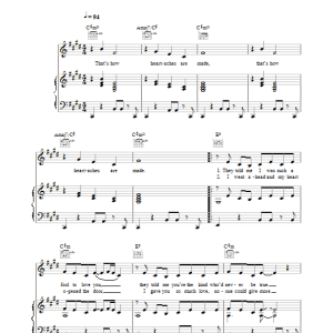 Baby Washington That's How Heartaches Are Made Musik Noten - Piano, Vocal & Guitar Chords - 31420-0