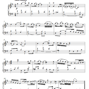 Bach Aria (Theme) Musik Noten - Piano Solo - 21517-0