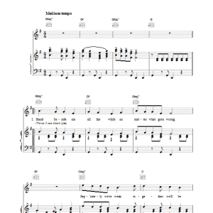 Bacharach & David True Love Never Runs Smooth Musik Noten - Piano, Vocal & Guitar Chords - 15463-0
