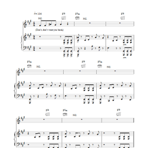 Backstreet Boys Don't Want You Back Musik Noten - Piano, Vocal & Guitar Chords - 17621-0