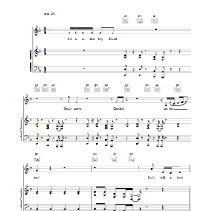 Backstreet Boys Get Another Boyfriend Musik Noten - Piano, Vocal & Guitar Chords - 18414-0
