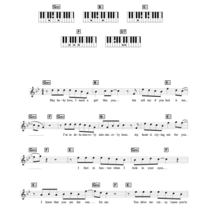 Backstreet Boys Get Down (You're The One For Me) Musik Noten - Piano, Vocal & Guitar Chords - 109183-0