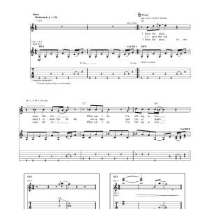 Bad Company Oh Atlanta Musik Noten - Guitar Tab - 170746-0