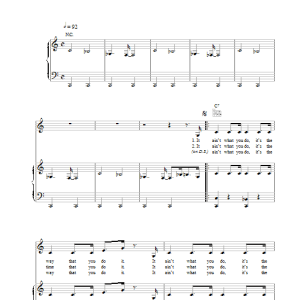 Bananarama It Ain't What You Do Musik Noten - Piano, Vocal & Guitar Chords - 38206-0