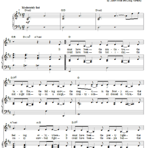 Barbra Streisand It Must Have Been The Mistletoe (Our First Christmas) Musik Noten - Piano, Vocal & Guitar Chords - 77806-0