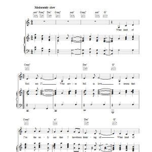 Barbra Streisand What Kind Of Fool Am I Musik Noten - Piano, Vocal & Guitar Chords - 37225-0
