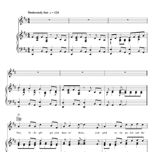 Barry Blue Dancing On A Saturday Night Musik Noten - Piano, Vocal & Guitar Chords - 47880-0