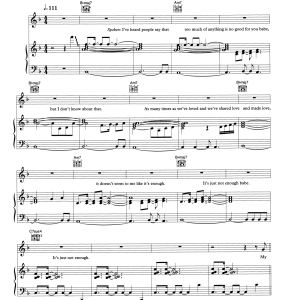 Barry White Can't Get Enough Of Your Love, Babe Musik Noten - Piano, Vocal & Guitar Chords - 77176-0