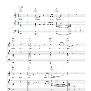Bastille Things We Lost In The Fire Musik Noten - Piano, Vocal & Guitar Chords - 118572-0