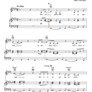 B.B. King Please Send Me Someone To Love Musik Noten - Piano, Vocal & Guitar Chords - 154453-0