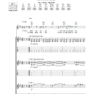 Beady Eye Beatles And Stones Musik Noten - Guitar Tab - 108060-0