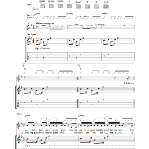 Beady Eye Kill For A Dream Musik Noten - Guitar Tab - 108093-0