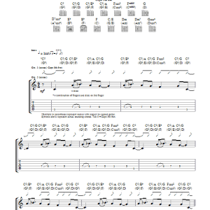 Beady Eye Millionaire Musik Noten - Guitar Tab - 108092-0