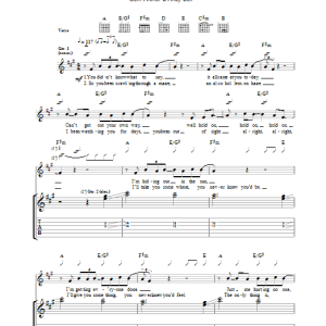 Beady Eye The Roller Musik Noten - Guitar Tab - 108058-0