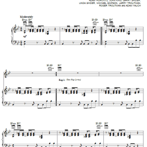 Beastie Boys Hey Ladies Musik Noten - Piano, Vocal & Guitar Chords - 63841-0