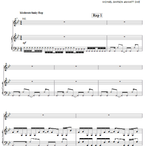 Beastie Boys Shake Your Rump Musik Noten - Piano, Vocal & Guitar Chords - 63834-0