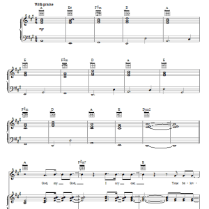 Bebo Norman I Will Lift My Eyes Musik Noten - Piano, Vocal & Guitar Chords - 71978-0