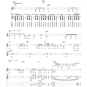 Beck Missing Musik Noten - Guitar Tab - 51801-0