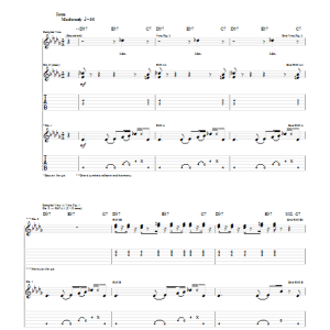 Beck Que' Onda Guero Musik Noten - Guitar Tab - 51807-0