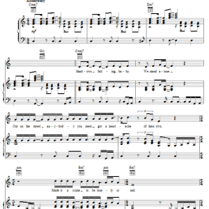 Bee Gees Guilty Musik Noten - Piano, Vocal & Guitar Chords - 20772-0