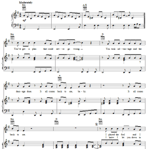 Bee Gees Man In The Middle Musik Noten - Piano, Vocal & Guitar Chords - 31271-0