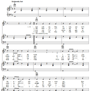 Belle And Sebastian Piazza, New York Catcher Musik Noten - Piano, Vocal & Guitar Chords - 64938-0