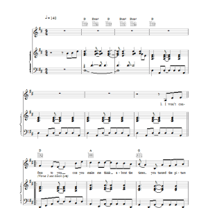 Belle And Sebastian The Model Musik Noten - Piano, Vocal & Guitar Chords - 17207-0
