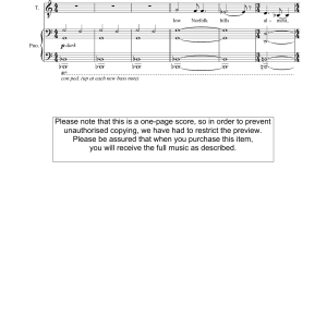Ben Foskett Driving (for tenor and piano) Musik Noten - Piano & Vocal - 46151-0