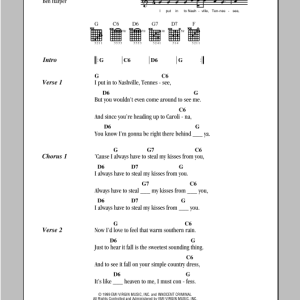 Ben Harper And The Innocent Criminals Steal My Kisses Musik Noten - Guitar Chords/Lyrics - 94061-0