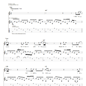 Ben Harper More Than Sorry Musik Noten - Guitar Tab - 54782-0