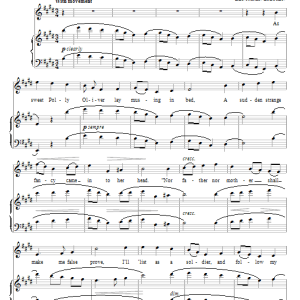Benjamin Britten Sweet Polly Oliver Musik Noten - Piano & Vocal - 93233-0