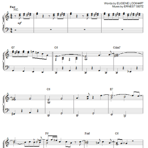 Benny Goodman The World Is Waiting For The Sunrise Musik Noten - Piano Solo - 22613-0