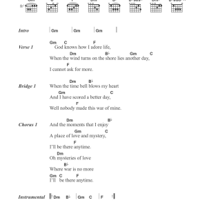 Beth Gibbons Mysteries Musik Noten - Guitar Chords/Lyrics - 106097-0