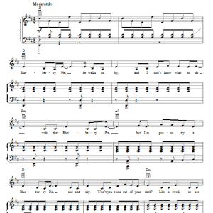 Bette Midler Blueberry Pie Musik Noten - Piano & Vocal - 75094-0