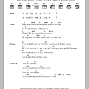 Bewitched Rollercoaster Musik Noten - Guitar Chords/Lyrics - 107438-0