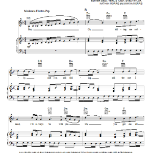 Beyoncé Countdown Musik Noten - Piano, Vocal & Guitar Chords - 86696-0
