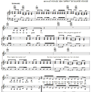Beyonce featuring Jay-Z Upgrade U Musik Noten - Piano, Vocal & Guitar Chords - 58207-0