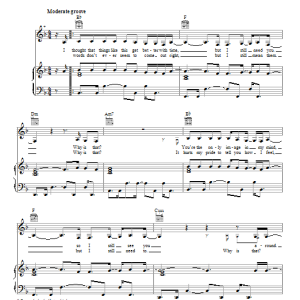Beyoncé I Miss You Musik Noten - Piano, Vocal & Guitar Chords - 86701-0