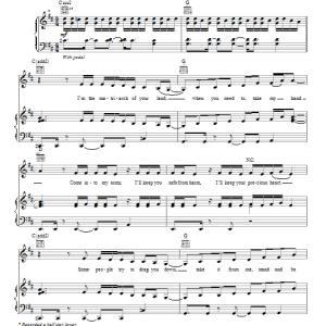 Beyonce Rise Up Musik Noten - Piano, Vocal & Guitar Chords - 99719-0