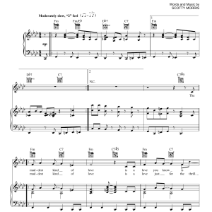Big Bad Voodoo Daddy Maddest Kind Of Love Musik Noten - Piano, Vocal & Guitar Chords - 153956-0