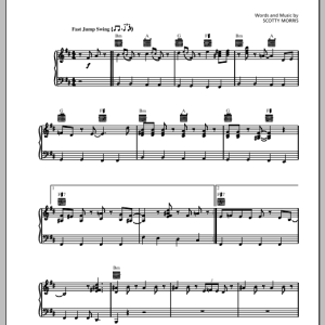 Big Bad Voodoo Daddy Mr. Pinstripe Suit Musik Noten - Piano, Vocal & Guitar Chords - 153958-0