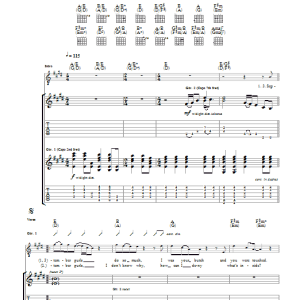 Big Star September Gurls Musik Noten - Guitar Tab - 47001-0